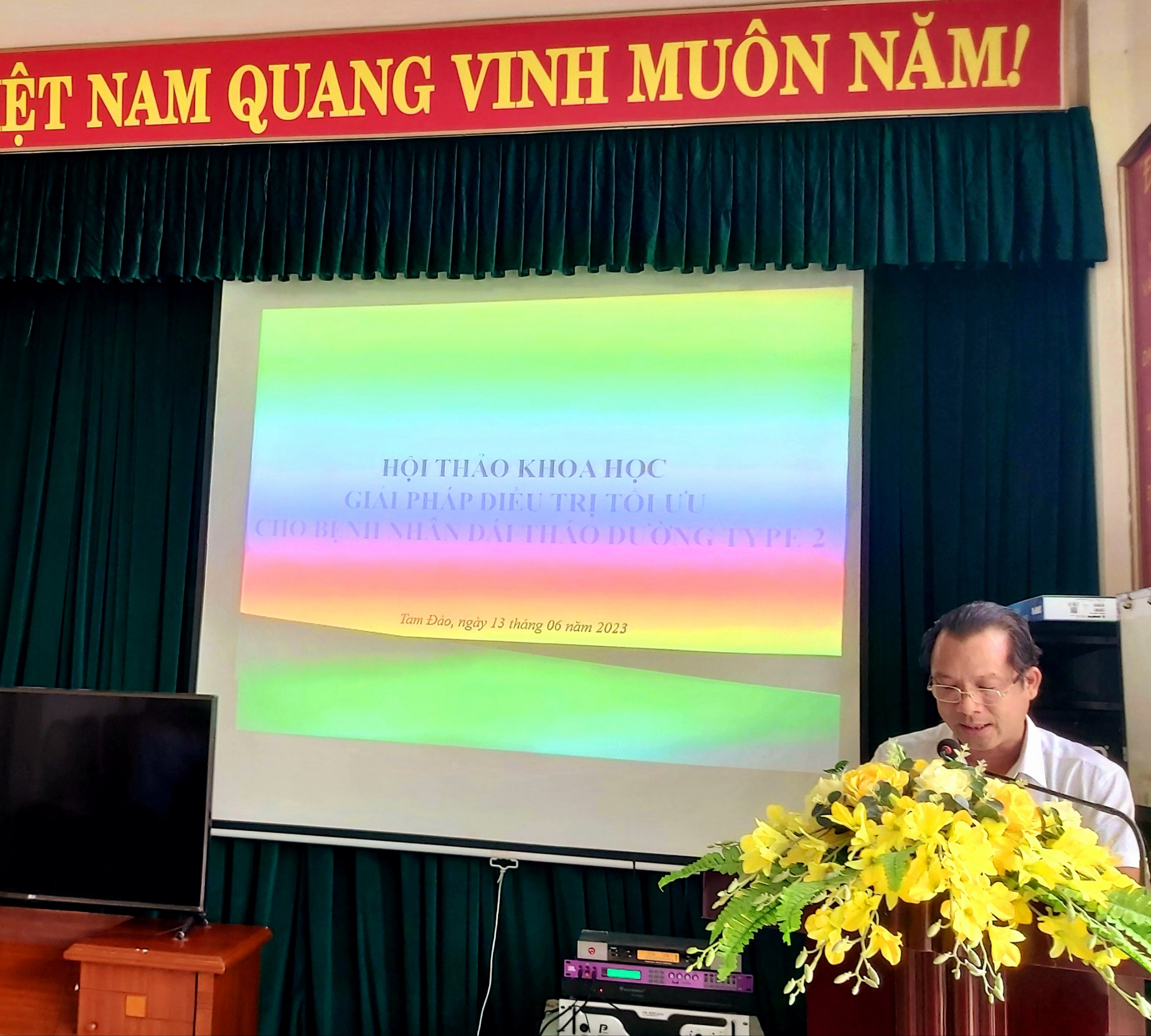 TRUNG TÂM Y TẾ TAM ĐẢO TỔ CHỨC, HỘI THẢO KHOA HỌC GIẢI PHÁP TỐI ƯU ĐIỀU TRỊ CHO BỆNH NHÂN ĐÁI THÁO ĐƯỜNG TUÝP II